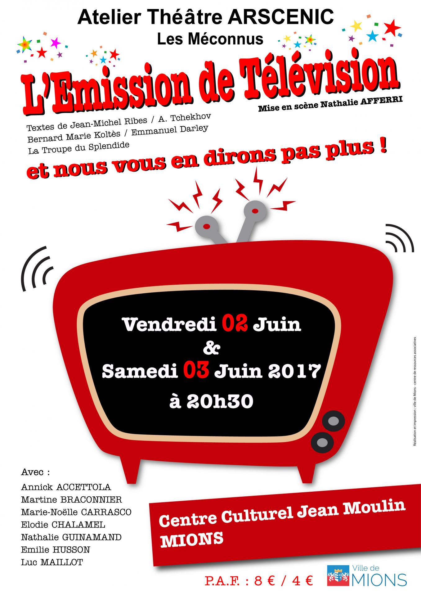 L e mission de te le vision affiche